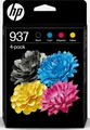 Produktbild: Original HP 937 Multipack 6C400NE Druckerpatronen Set Schwarz & Farbe OfficeJet