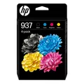 Produktbild: HP Nr.937 4er-Pack originale Druckerpatronen Schwarz, Cyan, Magenta, Gelb 1250