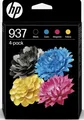 Produktbild: Original HP 937 Multipack 6C400NE Druckerpatronen Set Schwarz & Farbe OfficeJet