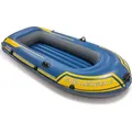 Produktbild: Intex Boot Schlauchboot Angelboot Ruderboot Challenger für 2 Personen, Set mit Paddel und Luftpumpe ,236x114x41cm Maximale Tragfähigkeit: 200 kg - Blau