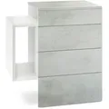 Produktbild: NACHTTISCH Queens Front in Beton Oxid Optik
