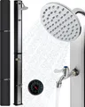 Produktbild: AREBOS Solardusche 35L 216 cm mit Fußdusche Thermometer & Abdeckhaube