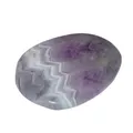Produktbild: Amethyst flacher Trommelstein Massagestein zum Auflegen ca. 55 x 40 mm