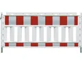 Produktbild: Euro-Schrankenzaun Typ1 ohne Lampenadapter weiß-rot L = 1200 mm