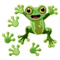 Produktbild: Mono-Quick 18161 Create Frosch Applikation, Bügelbild, Patch, Aufnäher, Aufkleber 5er Set