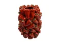 Produktbild: degawo Kugelvase Stylische rote Blumen Vase Steingut mit naturgetreuen PEPERONI Deko (1x Vase)