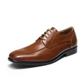Produktbild: Herren Anzugschuhe Klassischer Schnürhalbschuhe Businessschuhe Derby Oxfordsc...