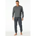 Produktbild: Schiesser Schlafanzug Comfort Essentials (2 tlg) mit angenehmen Bündchen grau M (50)