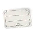Produktbild: itenga 50x Marmeladenetiketten selbstklebend – 4,5 x 3 cm – aus hochwertigem Hammerschlagpapier – beschreibbare Aufkleber für Marmelade, Eingemachtes & Selbstgemachtes (zum Beschriften)