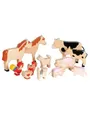Produktbild: Goki Wooden Farm Animal Set 12 pcs.