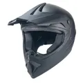 Produktbild: FunSport-Factory Motocrosshelm Motocrosshelm Kindercrosshelm Schwarz Matt Uni, integrierte Sonnenblende