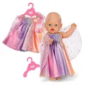 Produktbild: BABY born Regenbogenkleid, Puppenkleid mit Flügeln und Glitzer für 43cm Puppen, 836132 Zapf Creation
