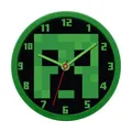 Produktbild: Minecraft Wanduhr rund 25cm – cooles Design für Fans