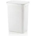 Produktbild: Wäschebox Brasilia PP-Kunststoff weiß 43,5x33,5x60,0cm 60,0l