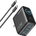 Produktbild: ANKER Charger 100W Ladegerät inkl. Display 2x USB-C 1x USB-A dunkelgrau (B121BGZ1)