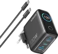 Produktbild: Anker 100W 3-Port Ladegerät mit USB-C Kabel, schwarz