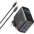 Produktbild: Anker Nano 100W 3-Port Ladegerät Dark Gray (Apple, Samsung)