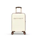Produktbild: SUITSUIT Handgepäck Koffer mit 4 Rollen 55 x 35 x 20 cm - Hartschalen Kabinentrolley mit TSA-Schloss - Fab Seventies Antique White