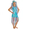 Produktbild: Kostüm Blaue Qualle Kleid Hut Fasching Krake Oktopus Tintenfisch Tiere (46)