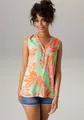 Produktbild: Aniston CASUAL Blusentop mit farbintensivem, großflächigem Blätter-Druck