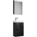 Produktbild: Mid.you Gästebad VCM Slito, Schwarz, Holzwerkstoff, 41 cm, hängend, Badezimmer, Gäste-WC