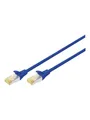 Produktbild: DIGITUS patch cable - 25 cm - blue - Blau - 0.25m