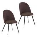 Produktbild: SVITA ANITA 2-er Set Esszimmerstuhl Polsterstuhl Küchenstuhl Gepolstert Braun