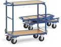 Produktbild: Fetra 1140 Tischwagen klappbar Stahl pulverbeschichtet Traglast (max.): 150kg Brillantblau (RAL 5007)
