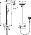Produktbild: Hansgrohe Showerpipe Raindance Select Weiss / Chrom ShowerTablet Kopfbrause Raindance E Air 2jet 300