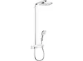 Produktbild: hansgrohe Raindance Select Showerpipe 27126400 E 300 2jet, weiß/chrom, mit ShowerTablet