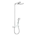 Produktbild: hansgrohe Showerpipe Raindance Select E mit Thermostat, 2jet, weiß/chrom