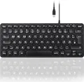 Produktbild: Perixx PERIBOARD-432B DE, Mini-Tastatur, USB kabelgebunden, schwarz