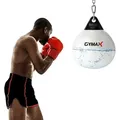Produktbild: COSTWAY Ø45 cm Wasserboxsack, 50 kg Boxing Punching Bag mit Verstellbarer Metallkette, Sicherheitsschnallen & Wasserschlauch, Punchingsack für Er... - Weiß
