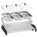 Produktbild: Royal Catering 3-Behälter-Elektro-Speisenwärmer 400W