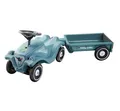 Produktbild: BIG Bobby Car Classic Eco 2.0 mit Anhänger - Rutschauto ab 1 Jahr aus Recycling-Material mit Caddy, Lenkrad und Hupe, für Kinder ab 1 Jahr (bis 50 kg), Türkis mit Grau