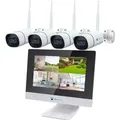 Produktbild: LUVISION Dual WLAN Funk Kamera Set Überwachungssystem mit Monitor Cloud 4 bis 8 IP Kameras & App - Weiß