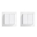 Produktbild: Senic Friends of Hue Smart Switch - Smarter Lichtschalter ohne Strom-/Batteriebedarf 2er-Pack