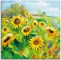 Produktbild: Artland Wandbild Sommerwiese mit Sonnenblumen, Blumenwiese (1 St), als Leinwandbild, Poster in verschied. Größen