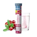 Produktbild: sanotact Cranberry mit Vitamin C Brausetabletten • veganes Supplement für Frauen • fruchtiger Geschmack • Immunsystem und Schleimhäute • 20 Stück
