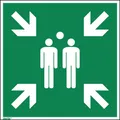 Produktbild: Hinweisschild Sammelstelle ISO 7010 400x400mm PVC