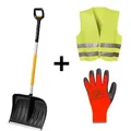 Produktbild: Fiskars - X-series Schneeschieber Winter-set Schneeräumer, Weste & Handschuhe