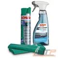 Produktbild: SONAX 500 ml ANTIBESCHLAGSPRAY ANTIBESCHLAG+MICROFASERTÜCHER INNEN&SCHEIBE