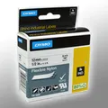 Produktbild: Dymo Label Band IND 18488 (S0718100) schwarz auf weiß 12mm x 3,5m Nylon flexibel