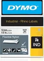 Produktbild: Dymo IND - Nylon - Klebstoff - Schwarz auf Weiß - Rolle (1,2 cm x 4 m)