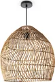 Produktbild: Paco Home Pendelleuchte ORNA, ohne Leuchtmittel, Pendellampe Rattan Korb Boho Modern Esszimmerlampe Natur Vintage E27