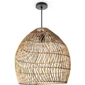 Produktbild: Paco Home Pendelleuchte Wohnzimmer Boho Korbleuchten Pendellampe Rattan Hängeleuchte Natur (Ø40cm), Pendelleuchte - Typ 7