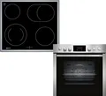 Produktbild: Neff EDX4P0 N30/N50 A+ Einbauherdset mit Elektrokochfeld (E2CCG6AN3 + M13R42N2), 60 cm breit, 71 L, Pyrolyse, Edelstahl