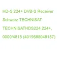 Produktbild: HD-S 224+ DVB-S Receiver Schwarz TECHNISAT TECHNISATHDS224 224+, 0000/4815 (4019
