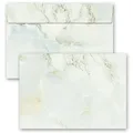 Produktbild: Briefumschläge Marmor & Struktur, MARMOR HELLGRÜN 10 Briefumschläge DIN C6 (162x114 mm) | Paper-Media