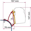Produktbild: Fiamma F43van Adapter für VW T5/T6 mit Aufstelldach, schwarz